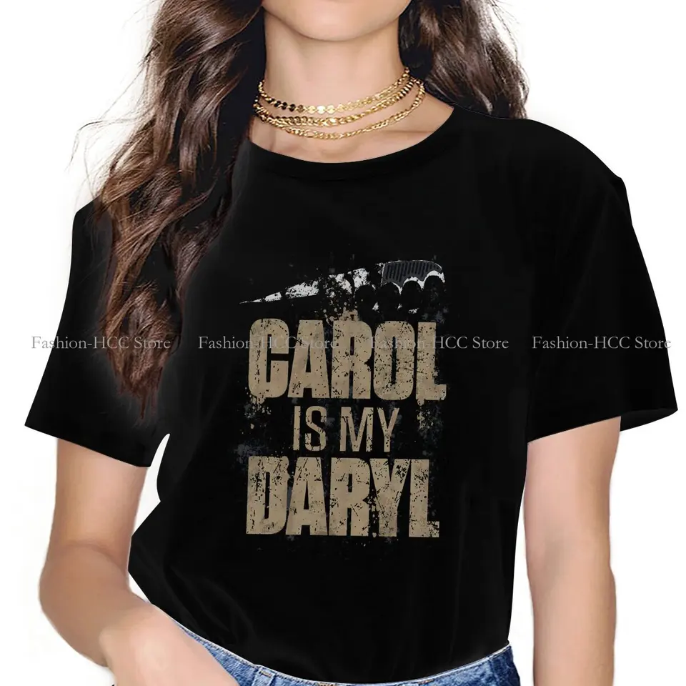 Womens Clothing Tee Shirt Caroll Carol Is My Daryl Round Collar