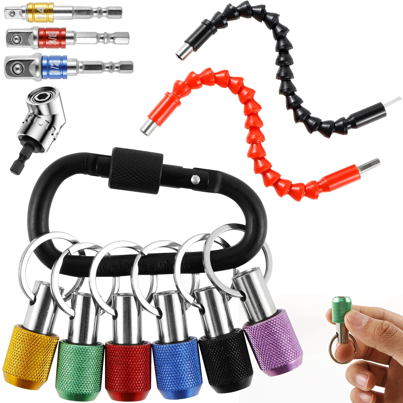 

6 шт., держатель для бит и отверток с шестигранным хвостовиком 1/4 дюйма