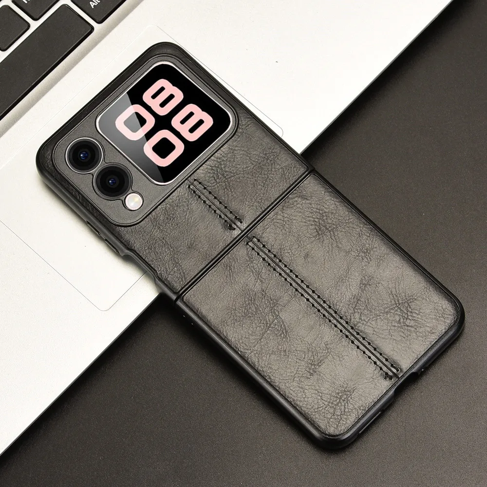 Luxury Calfskin PU Leather Hard Back Cover Case