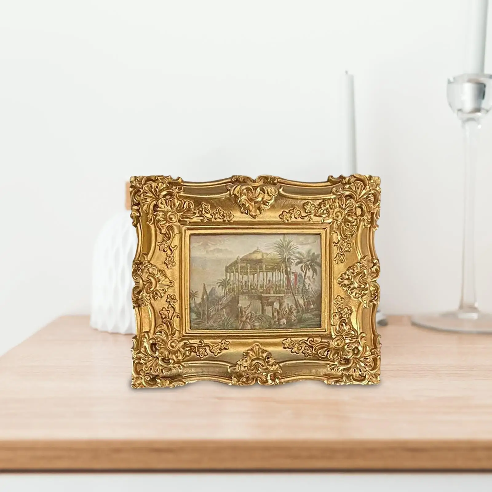 Retro Style of Wall Frame Artwork Vintage Style Photo Frame Pictures Holder for Studio Apartment Living Room Bedroom Home Decor