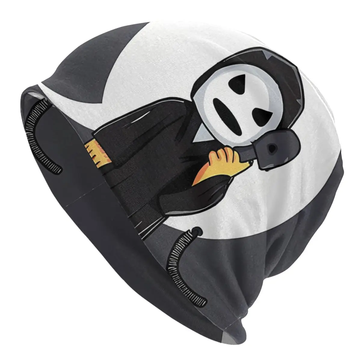 

Cute Calling Bonnet Homme Fashion Thin Skullies Beanies Scream Ghostface Horror Film Caps For Men Women Style Hats