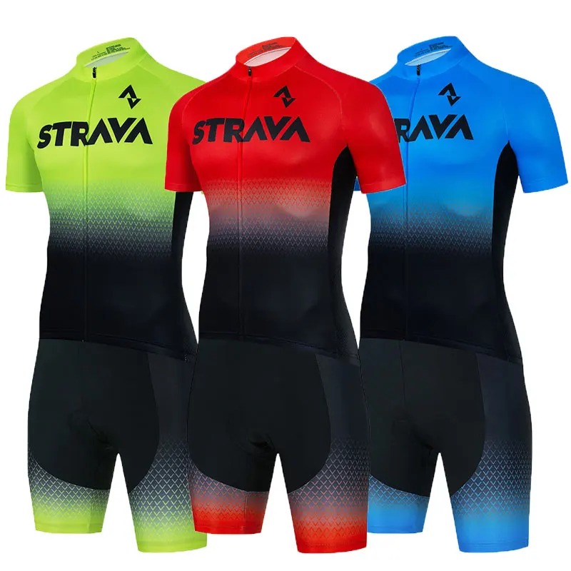 Комплект одежды для велоспорта STRAVA Ropa Ciclismo мужской летняя одежда из джерси с
