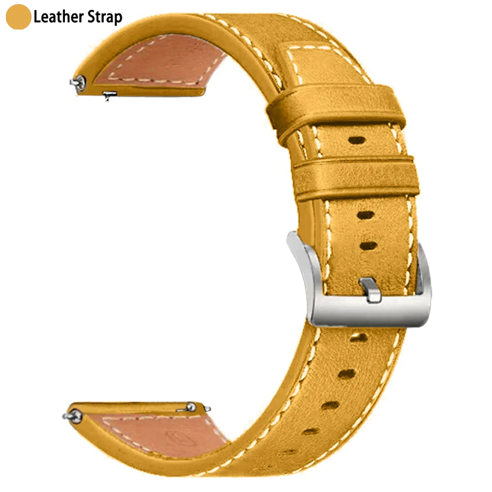 Premium Leather Strap - 20/22mm Replacement Bracelet Belt Accessories