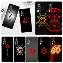 

Cool Japanese Naruto LoGo For Honor 60 50 30 30i 30S V30 X30i X20 10X X10 Play 5T Pro Plus Lite SE 5G Black Phone Case Capa
