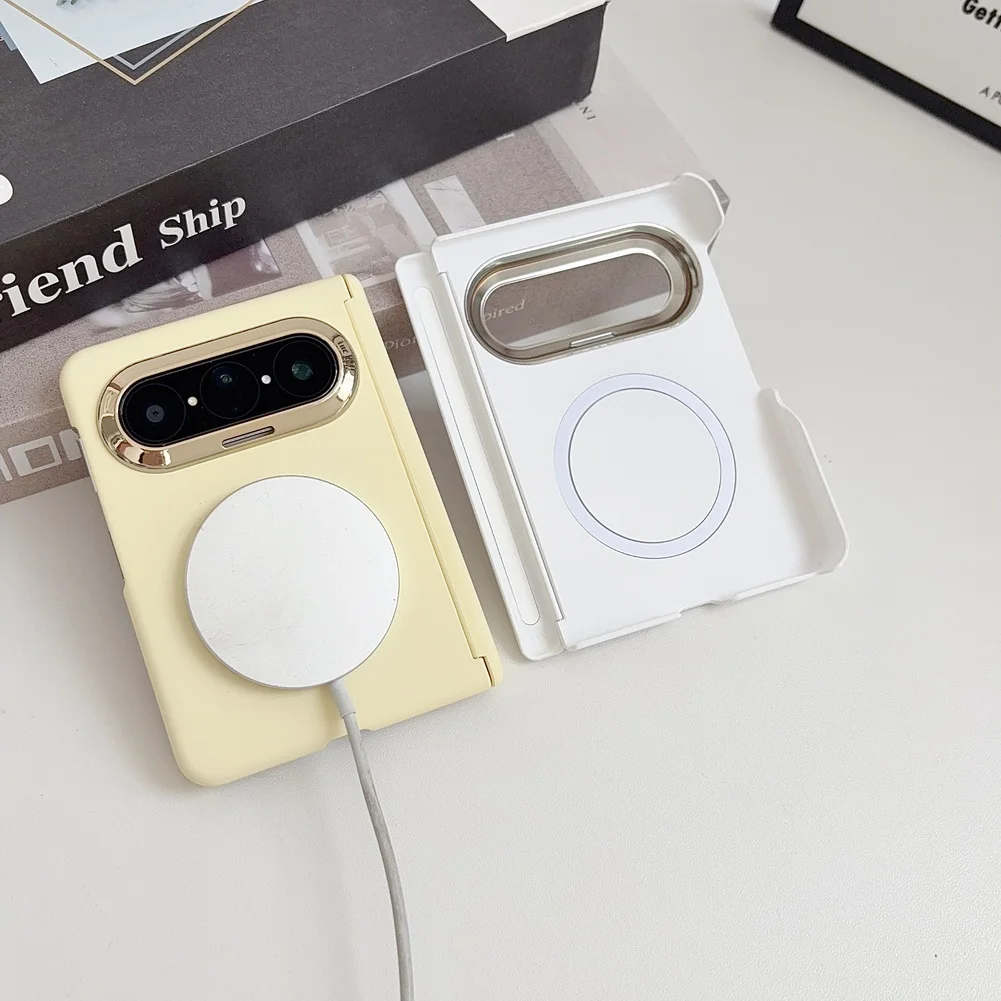 Electroplated Camera Bezel Case For Huawei Pura X Max Hinge Protect_voghion.com
