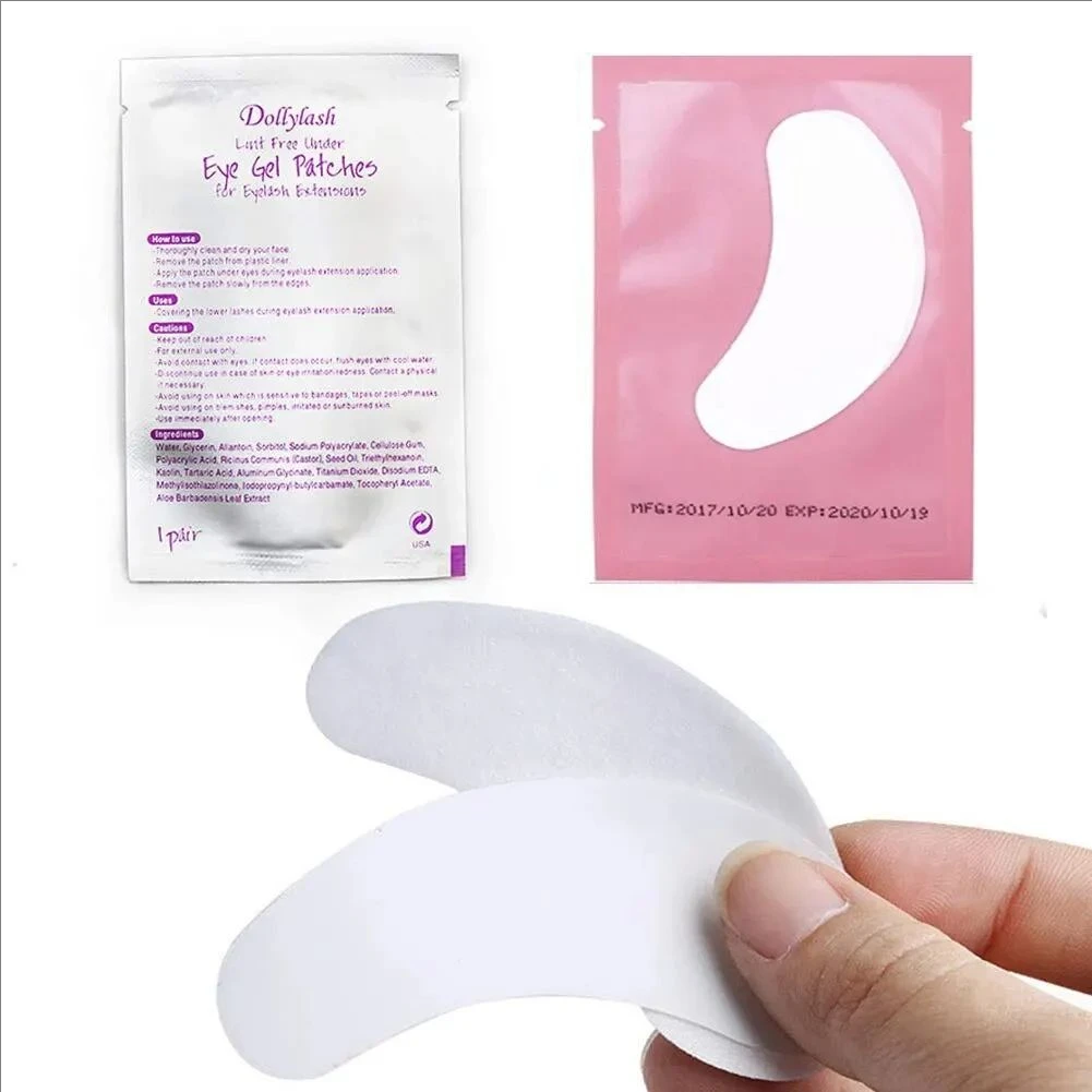 Eye Patches 100pairs for Eyelash Extension Fake Lashes Stickers Supplies