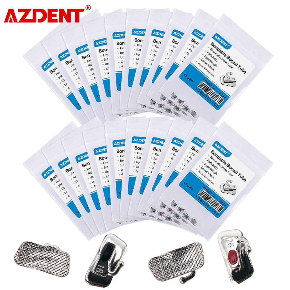 Dental Buccal Tubes 20 Sets Dental Orthodontic Bondable Buccal Tubes – MBT System, Non-Conventional 1st Molar Tubes Bondable Orthodontic Tubes Dental Buccal Tubes 20 Sets Dental Orthodontic Bondable Buccal Tubes – MBT System, Non-Conventional 1st Molar Tubes Bondable Orthodontic Tubes