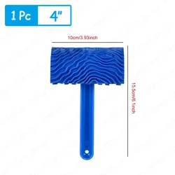 Decorative Rubber Wood Graining Texture Paint Tool Set for DIY Home and Garden Projects (4inch)
