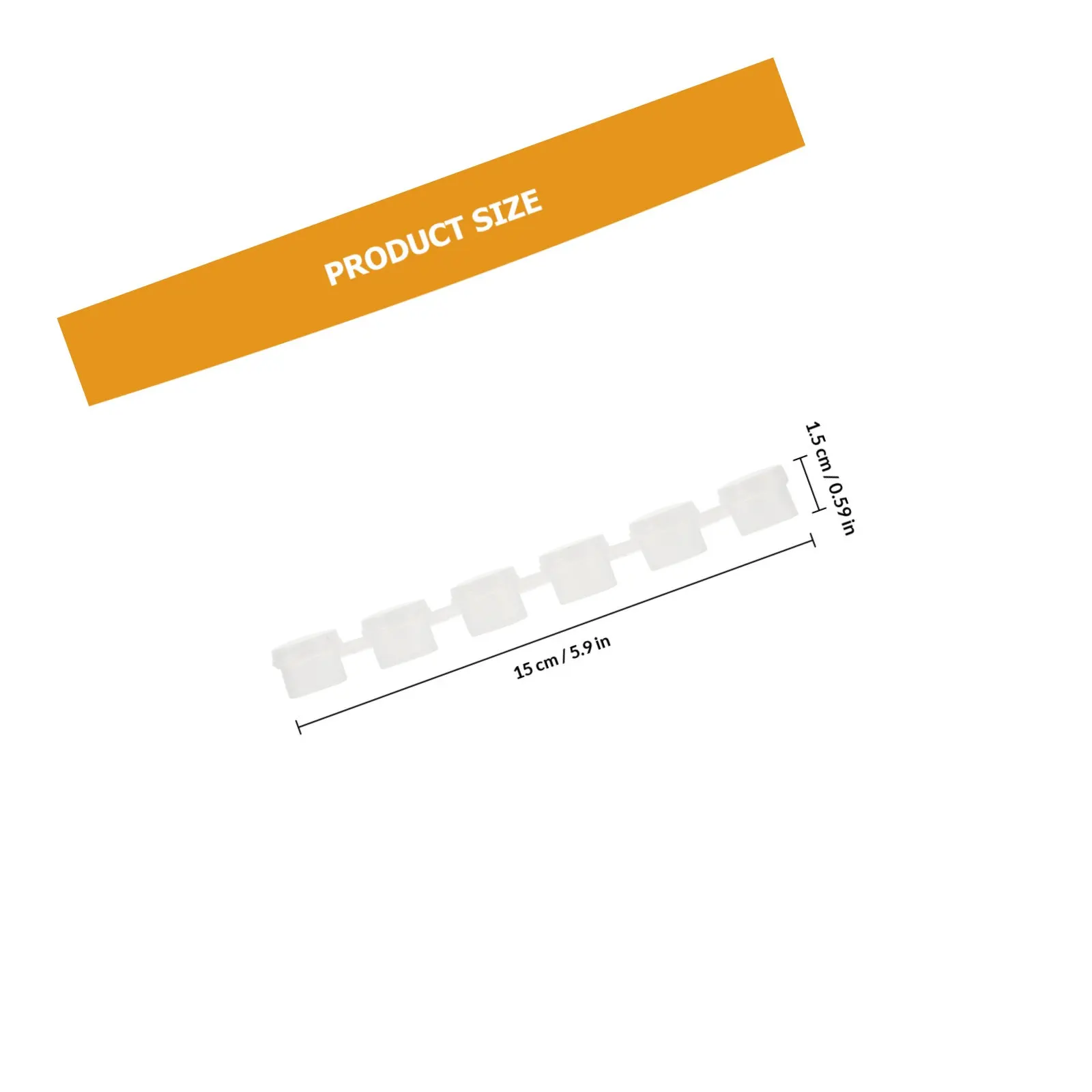 40Pcs 스트립 미니 6-in-1 투명 플라스틱 보관 용기 학교 캠프 페인팅 용품을 위한 누출 방지 페인트 포트