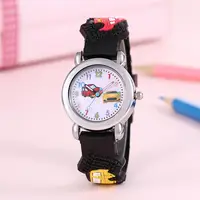 New Fashion Colorful Cartoon Car Student Children's Watch Quartz Watch Electronic Watch 1