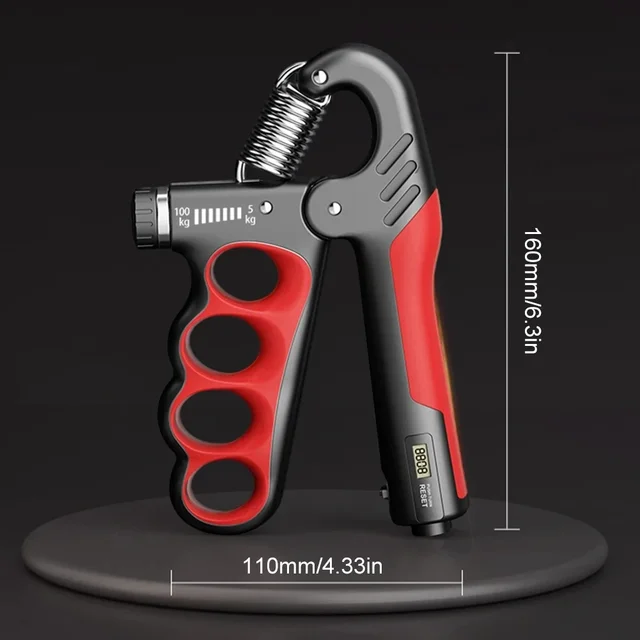 Electronic Counting Hand Grips Strengthener Arm Spring Finger Massager Expander Hand Exercise Gym Fitness Training Wrist Gripper 6
