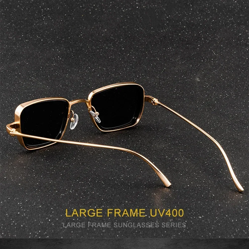 Stylish Retro Square Vintage Metal Steampunk Sunglasses Men Women UV400 steampunk sunglasses polarized sunglasses sports sunglasses semi rimless sunglasses night vision glasses clip on sunglasses sunglasses clips glass frames