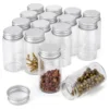 Wholesale Diameter 37mm Glass Bottle Candle Glass Vials Saffron Container Glass Vial With Screw Lid For Candy Storage Bottle 1