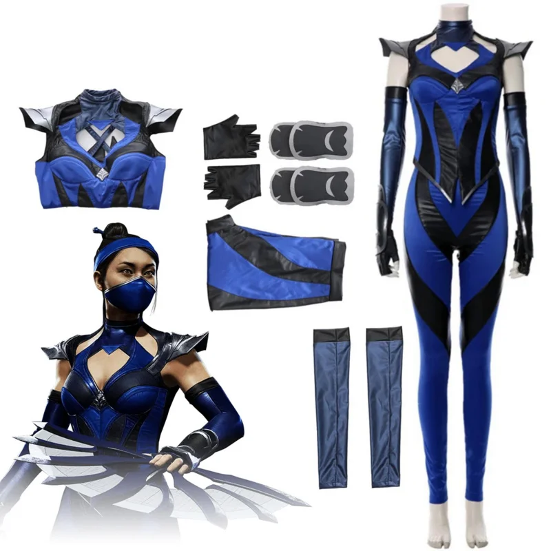 

Cosplaydream Mortal Kombat 11 Kitana Kahn Cosplay MK 11 Princess Kitana Costume Game Adult Halloween Costumes for Women