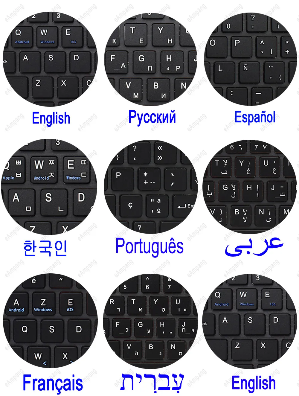 Keyboard Case For Lenovo Tab P11 Plus 11 Pro 11.5 K11 Xiaoxin Pad 10.6 M10 Plus 3rd Russian Spanish Arabic Hebrew AZERT tablet case ipad keyboard case