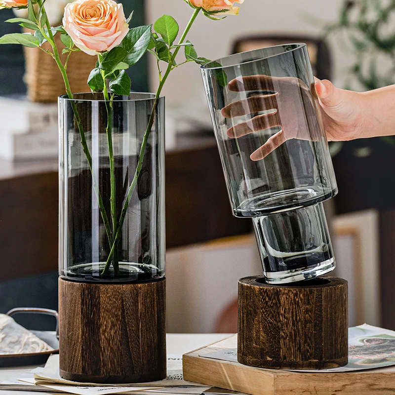 

Grand Vase Plant Pot Flower Chinese Nordic Design Large Vases Luxury Glass Hydroponic Plant Vases Decoracion Room Decoration