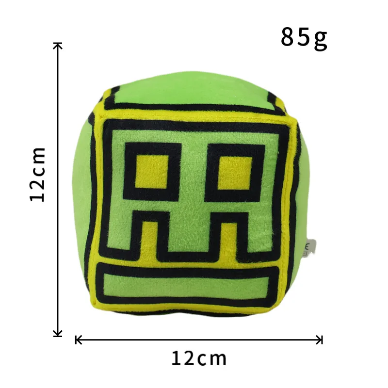 thumbnail image 1 of 2024 New 12cm Geometry Dash Plush Toys Cute Soft Stuffed Anime Game Dolls For Kid Birthday Christmas Gift, 1 of 5
