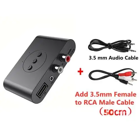 

Wireless Adapter Bluetooth 5.0 Audio Receiver NFC U Disk RCA 3.5mm AUX USB Stereo Music With Mic For Car Kit Speaker Amplifier