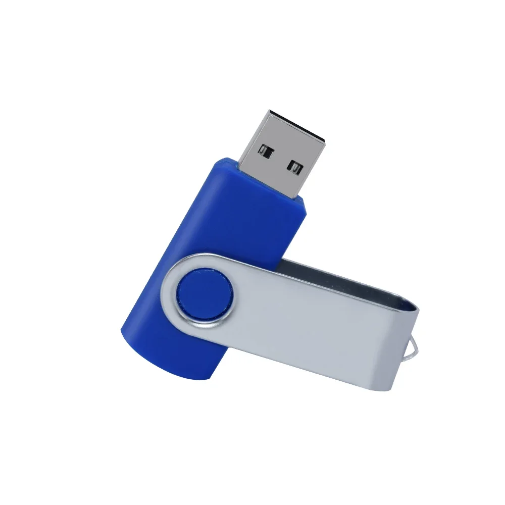High-Capacity USB Flash Drive with Swivel Design - Metal Portable Memory Stick