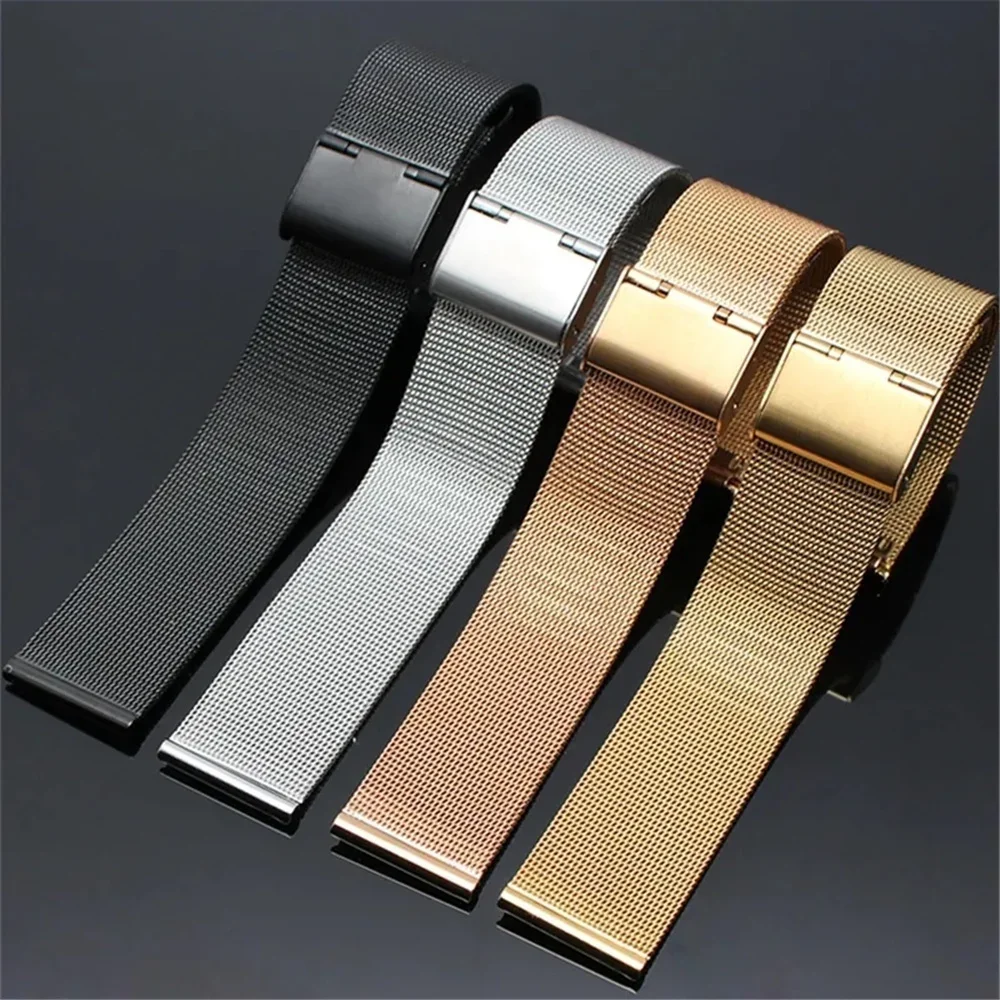 Elegant Milanese Metal Bracelet, 20mm or 22mm,