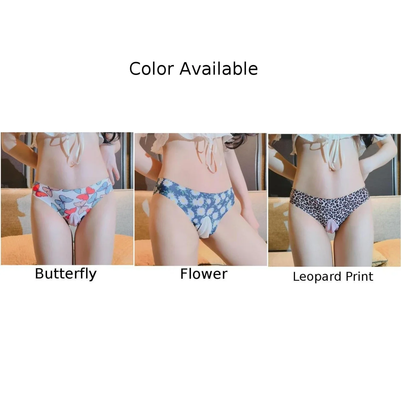 Ice Silk Seamless Low Waist Briefs Soft Comfort Women Panties for Man Sissy Pouch Underpant Gay Male Open Close Sheath Lingiere mens underwear
