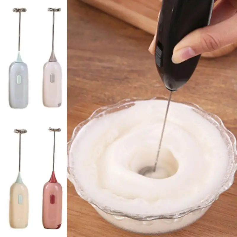 

Portable Electric Whisk Beater Wireless Coffee Whisk Mixer Skimer Handheld Milk Frother For Coffee Cappuccino Cream Home Gadgets