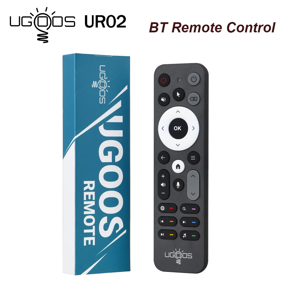 Original UGOOS UR02 Bluetooth Voice Remote Control Replacement for Ugoos TOX1 TO
