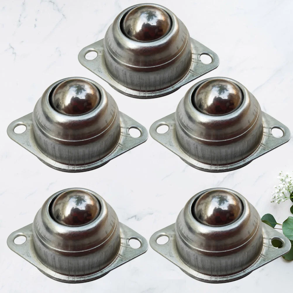 

5 PCS Universal Ball Caster Steel Robot Toys Casters Univeral Wheel Round Steering