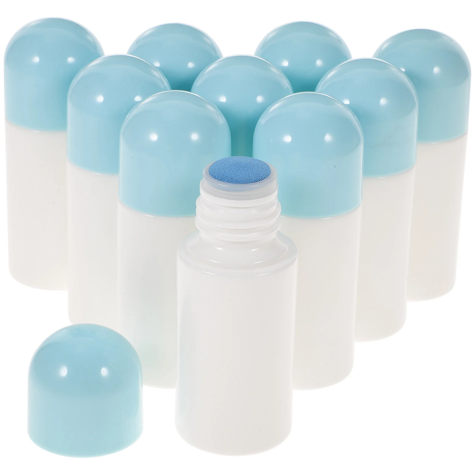 

Beavorty Plastic Containers Sponge Head Applicator Bottle 50Ml 10Pcs Roll Liniment Bottles Refillable Roller Sub Bottles