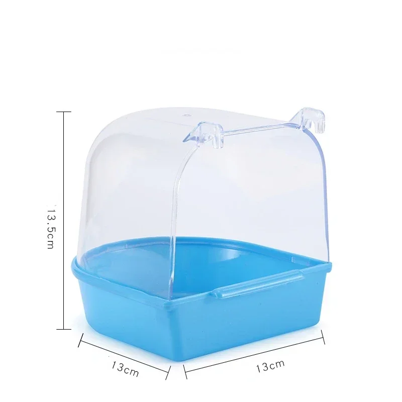 50% HOTPet Bird Parrot Transparent Bathing Tub Bathtub Shower Box Hanging Cage Decor - Image 2