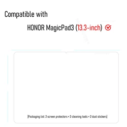 Enhanced Screen Protector for Honor MagicPad 3 Pro - Full HD Tempered Glass, Scratch - Proof (2 - Pack) (2P - MagicPad3 13.3)