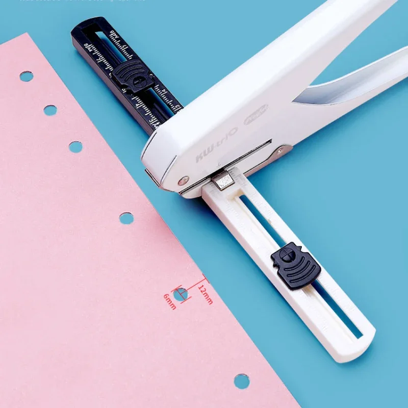Fromthenon Single Hole Puncher Adjustable Positioning Paper Punch for A4 A5 A6 A7 A8 A9 Loose Leaf Notebook Manual Craft Tools