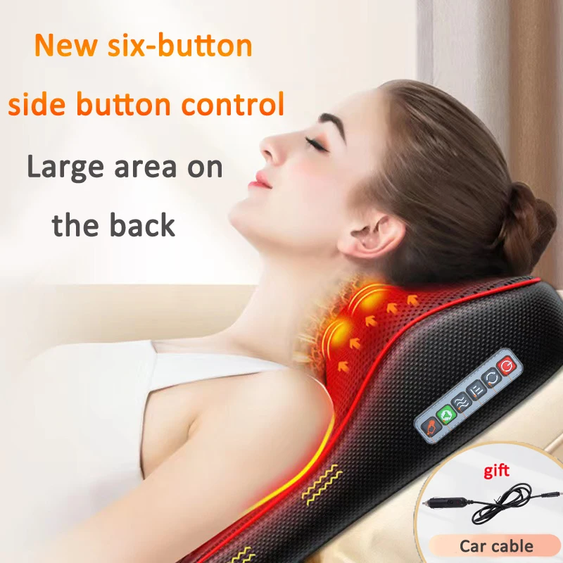 Electric Full Body Massager Chair Neck Back Waist Massage Cushion Shiatsu  Heat Vibration Kneading Massage Pad Home Car Massage - AliExpress