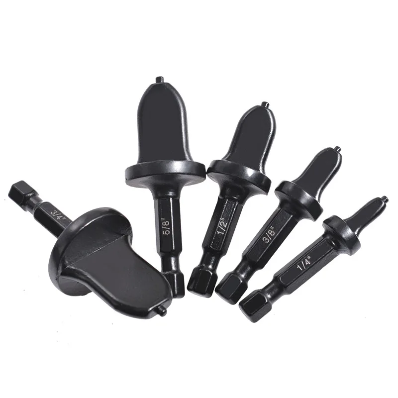 

5pcs 1/2 1/4 3/4 5/8 3/8 Inch Hexagonal Handle Tube Expander Air Conditioner Conditioning Swaging Spin Flaring Tool Set