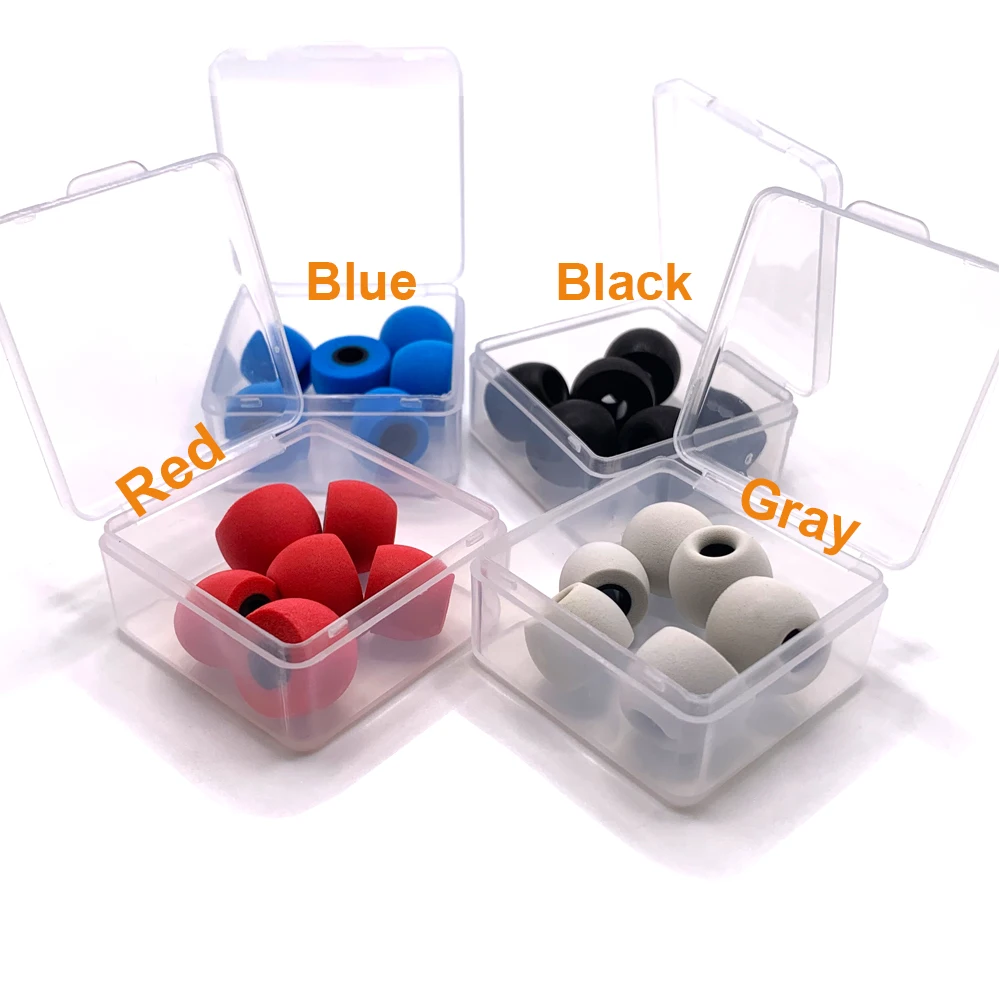 3쌍 메모리 폼 이어 팁 TS-200 SOUNDPEATS H1 이어폰형 이어폰용 4.5mm(L M S) 4.5mm-5.5mm 헤드셋 소음 차단 이어팁