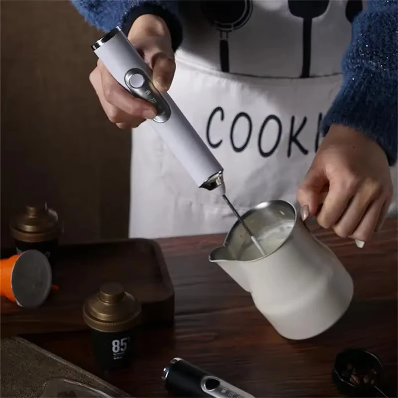 Handheld mixer, electric mixer, milk coffee mixer, wireless mini beverage mixer, frother, household kitchen mixing tool 2