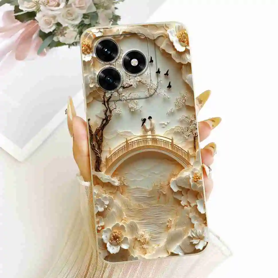 Cute Rabbit Cartoon Silicone Phone Case, Soft Protective Cover