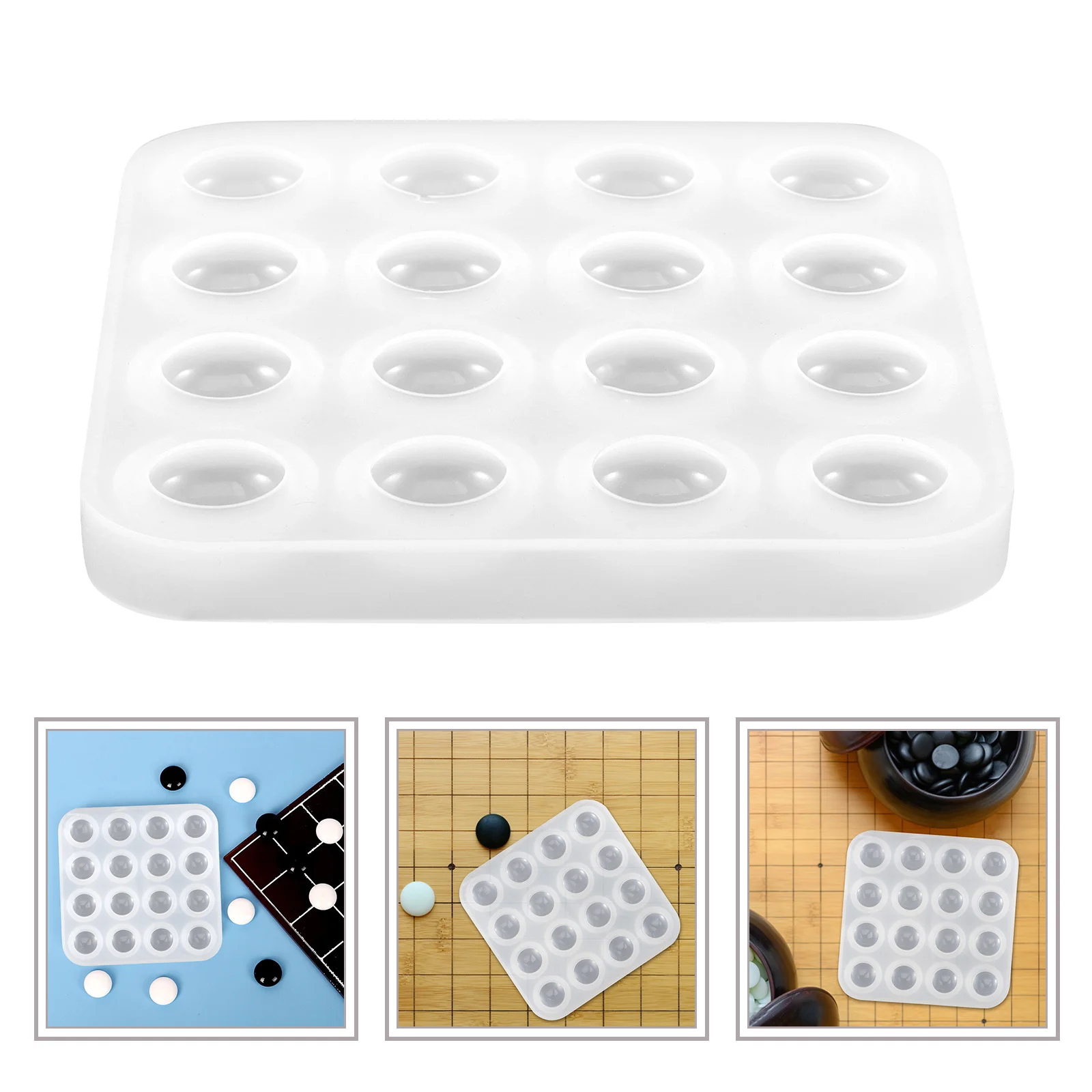 

DIY Backgammon Silicone Mold Craft Molds Go Game Mould Casting for Resin Board Gifts to Teenagers Supply Silica Gel