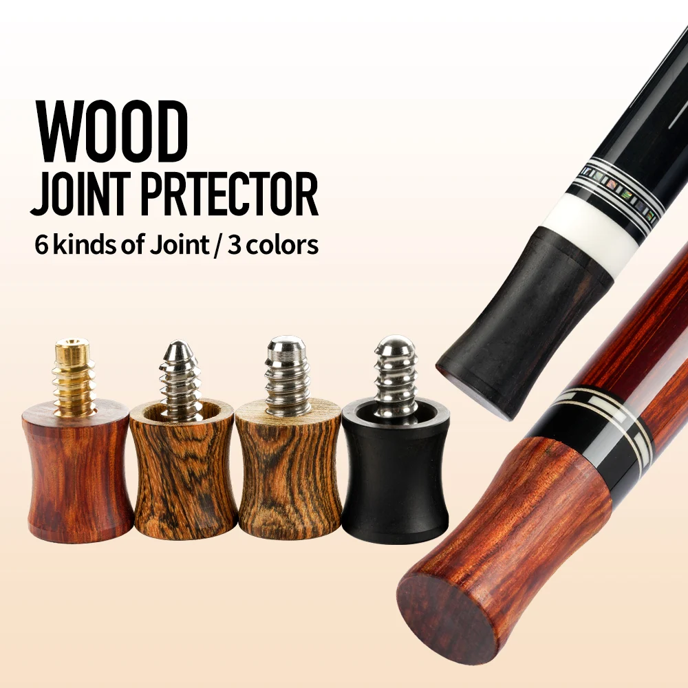 Solid Wood Joint Protector Joint Caps Ebony Bocote Rosewood Radial Pin 5/16-14 3/8-11 3/8-10 Wavy Pin Uni-Loc Billiard Accessory beeswax furniture polish spray 120ml all natural wood cleaner and protector wood polish for floors cabinets tables