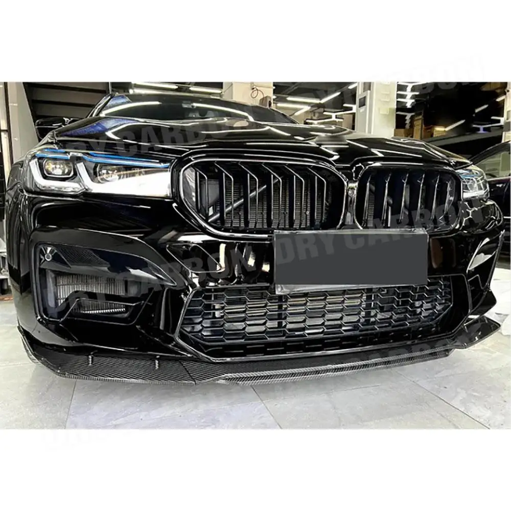 Carbon Fiber MT Style Front Bumper Lip Spoiler for BMW 5 Series F90 M5 LCI 2021+ Car Bumper Chin Shovel Bodykits Accessories - - Racext 29
