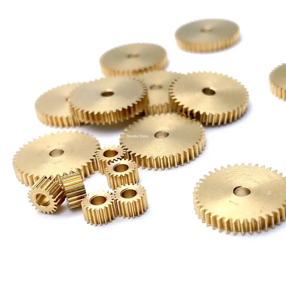 Transmission Gear MINI Spur Copper Gear 0.3M 22/25/28/32/36/50/120 Teeth 2/5mm DIY MODEL 120 Teeth 36.6mm 25.02mm DIY Ultrathin Model Gear transmission gear