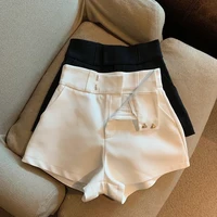 MEXZT Y2K Streetwear Black Shorts Women Elegant High Waist White A Line Wide Leg Suit Short Sexy Club Slim Hot Short Pants New - Image 3