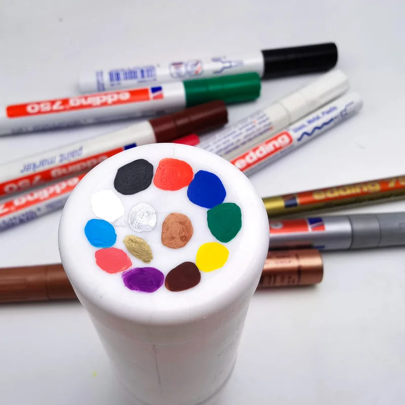 Paint Pen Waterproof High Temperature Resistance Alcohol Resistance for DIY Painted Toys Metal Plastic Wood Glass