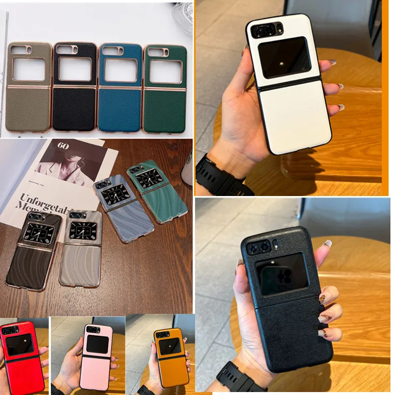 Custodia In Pelle Business Galvanica Moda Classica Per Custodia Motorola Razr 2022 6.7 Pollici Moto Razr 5G 2020 Cover 6.2 Pollici Razr 5G