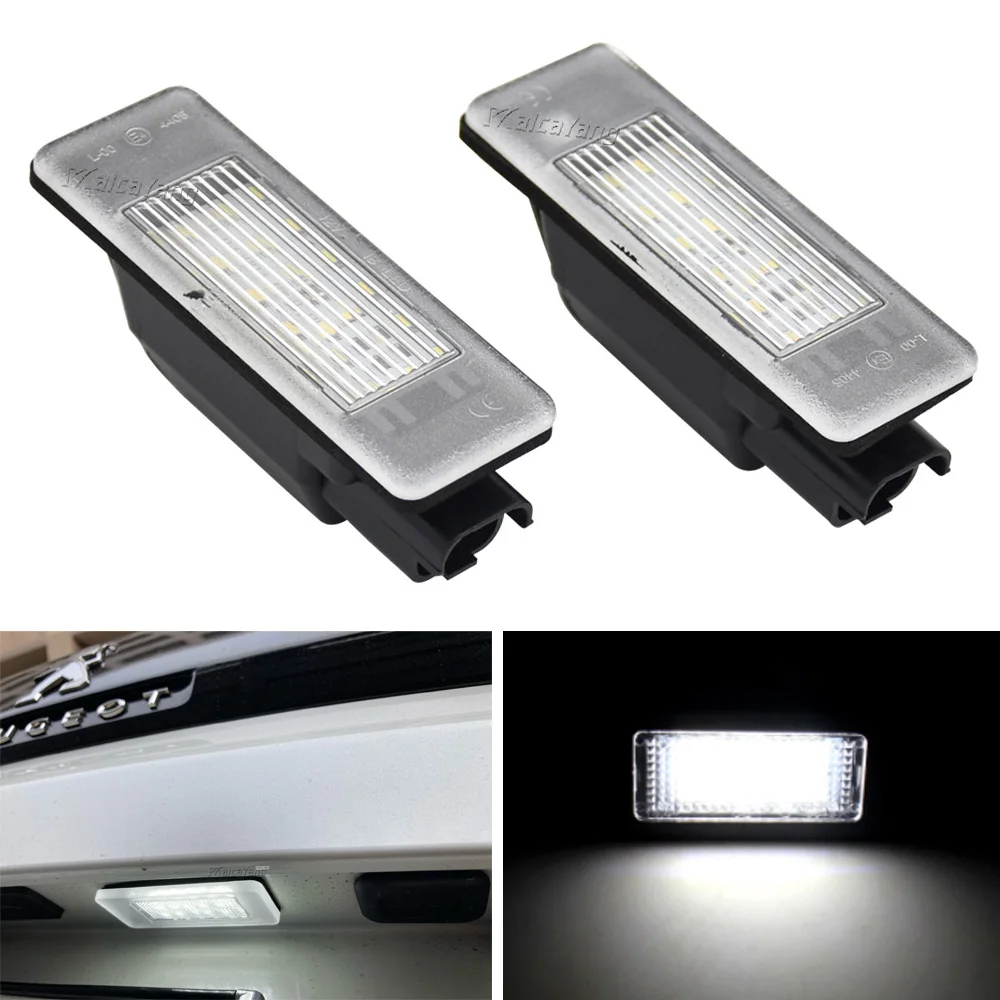 รูปสินค้า แผ่นป้ายไฟ LED สำหรับรถยนต์ Peugeot & Citroen
