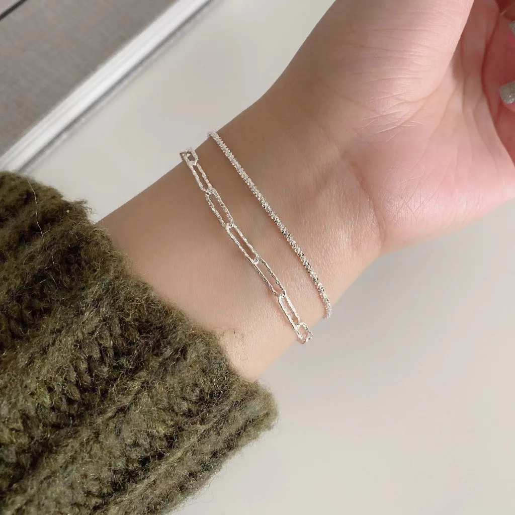 

925 Sterling Silver Fashion Color Sparkling Adjustable Bracelets for Women Elegant Fine Bracelet New Wedding Party Jewelry Gifts