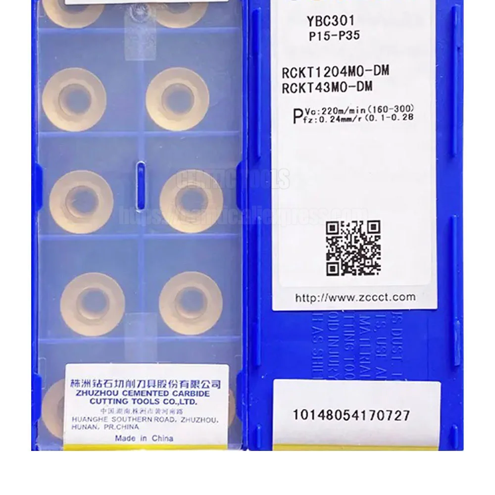 

ZCC Milling Tools Inserts YB9320 YBD152 YBG202 RCKT1204MO-DM YBM253 YBG302 YBM251 YBC302 YBC301 YBM351 YBC401