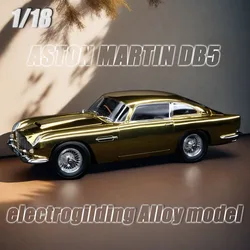 1/18 James Bond Film 1964 Aston Martin DB5 Alloy Car Model Collection Classic Retro Car Model Pieces Electrogilding Model