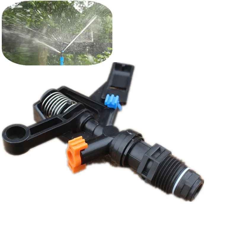 

1pcs 1/2" Male Rocker Impact Sprinkler Garden Agriculture Greenhouse Field Farm Irrigation Nozzle Lawn Turf Meadow Watering