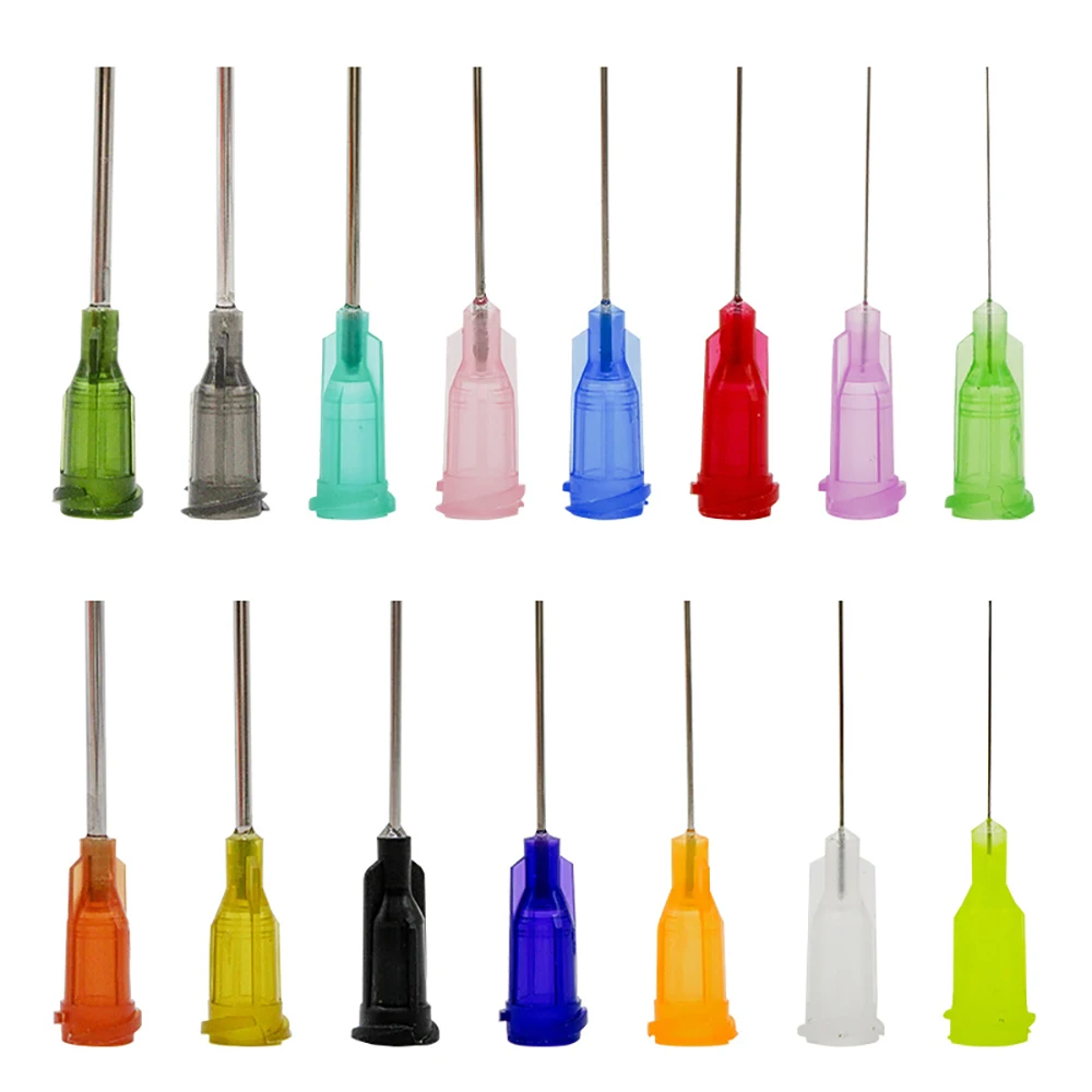 

100pcs 42mm Dispensing Needle Welding Tools Precision Liquid Dispenser Syringe Needles for All Glue Liquid Solder Paste Adhesive